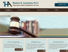 Tablet Screenshot of hantenlaw.com